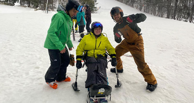 people participating in snow sports